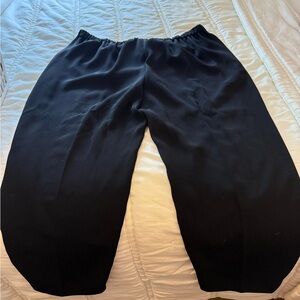 Mango Black Trousers Relaxed Fit